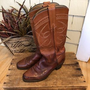 Vintage leather Frye cowboy boots size 6.5B